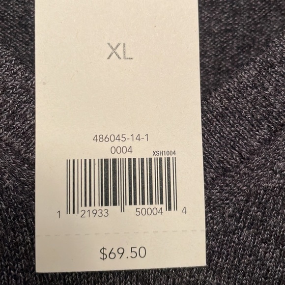 NWT $69 BANANA Republic Luxury Blend Pullover Sweater Heather Gray with Cashmere - Picture 3 of 15